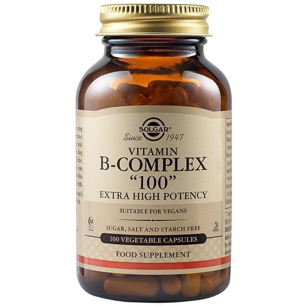 Solgar B-Complex "100" Vegetable Capsules 100τμχ - Healthvalue